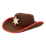 Boland børns hat cowboy sheriff