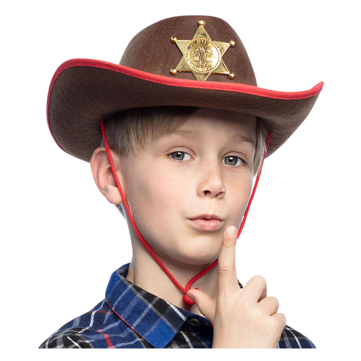 Boland børns hat cowboy sheriff