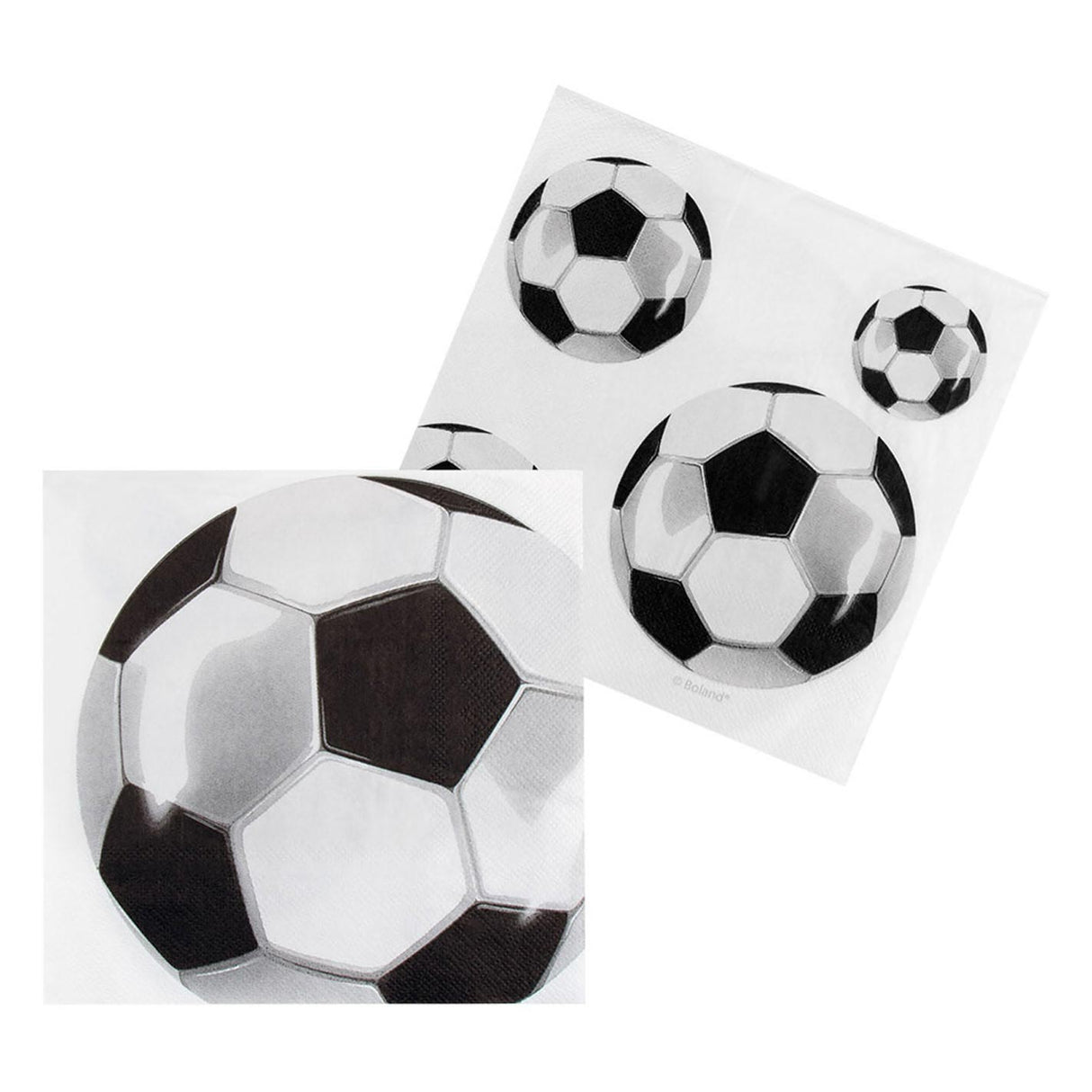 Boland Fußballservietten, 20 Stück.