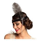 Boland Stirnband Flapper schwarz