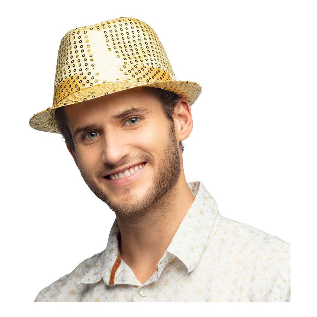Boland Hut Popstar Pailletten Gold