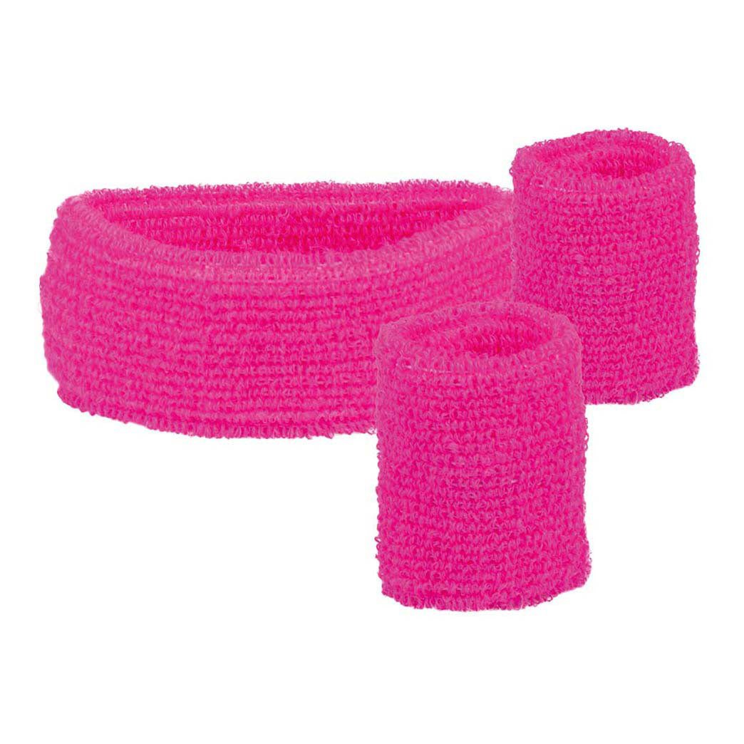 Boland Schweißbänder neonpink, 3 Stk.