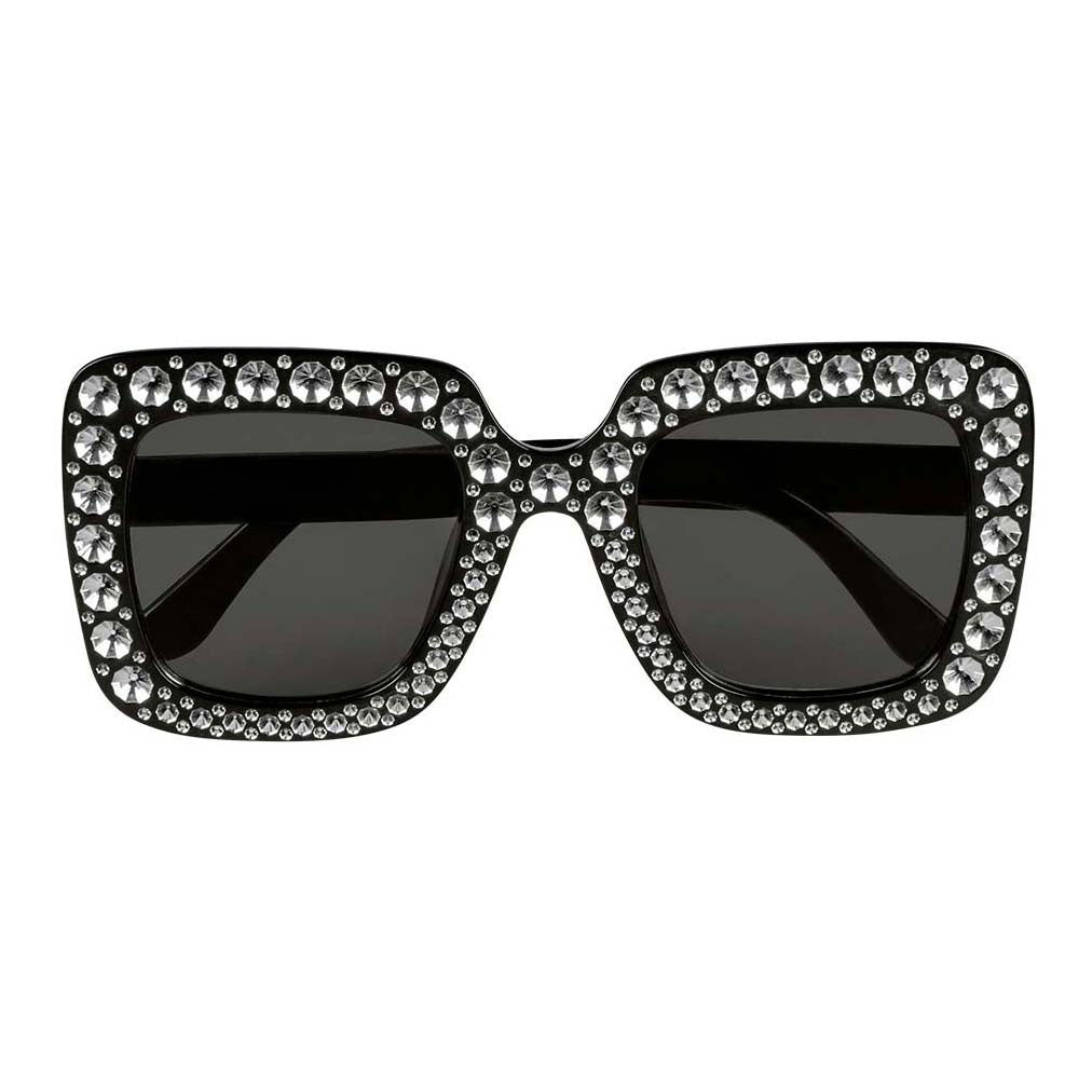 Boland Partybrille Bling Bling Schwarz