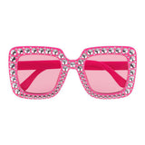 Boland Partybrille Bling Bling leuchtend rosa