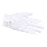 Boland Handschuhe mit Druckknopf weiß XL