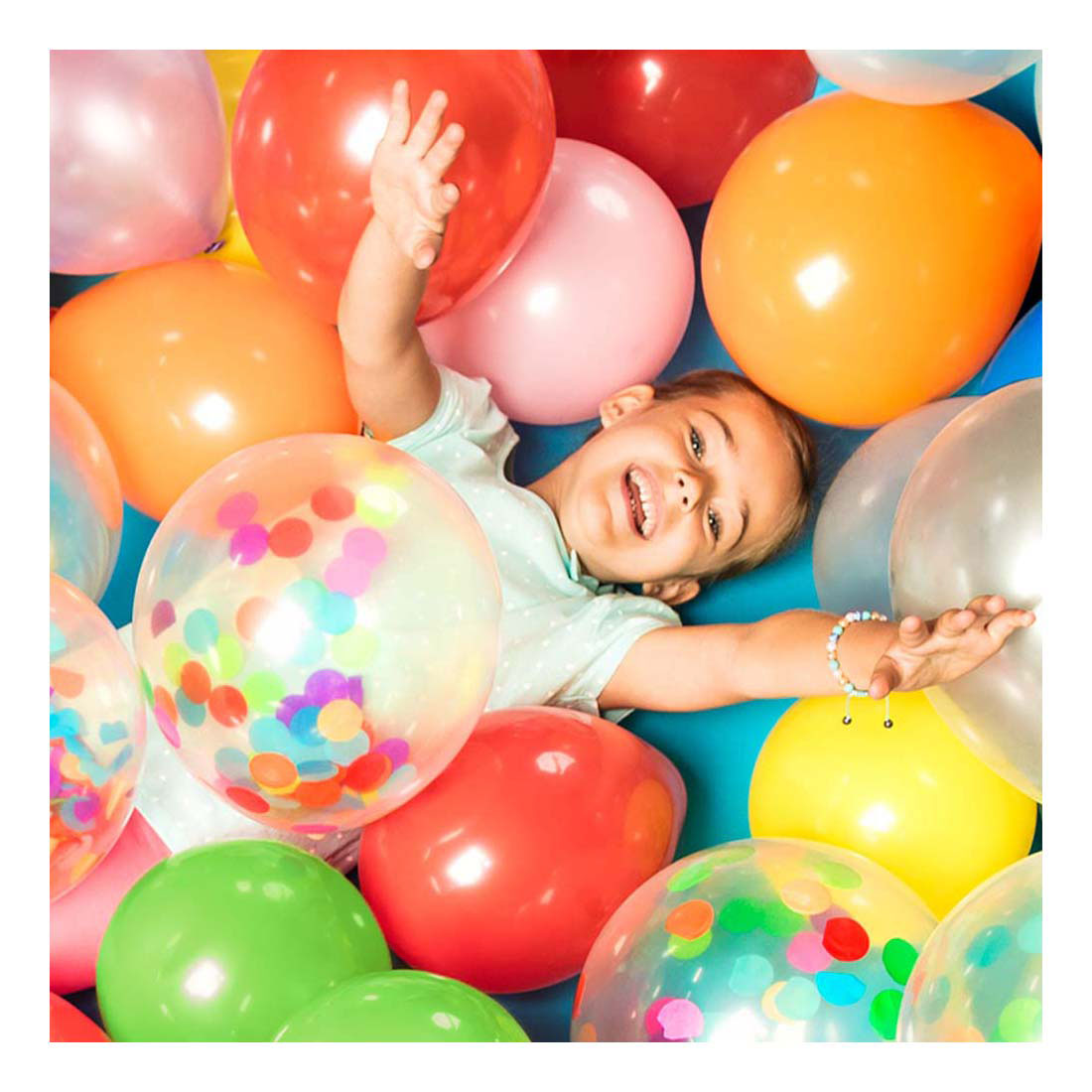 Boland Konfetti-Luftballons, 5 Stk.