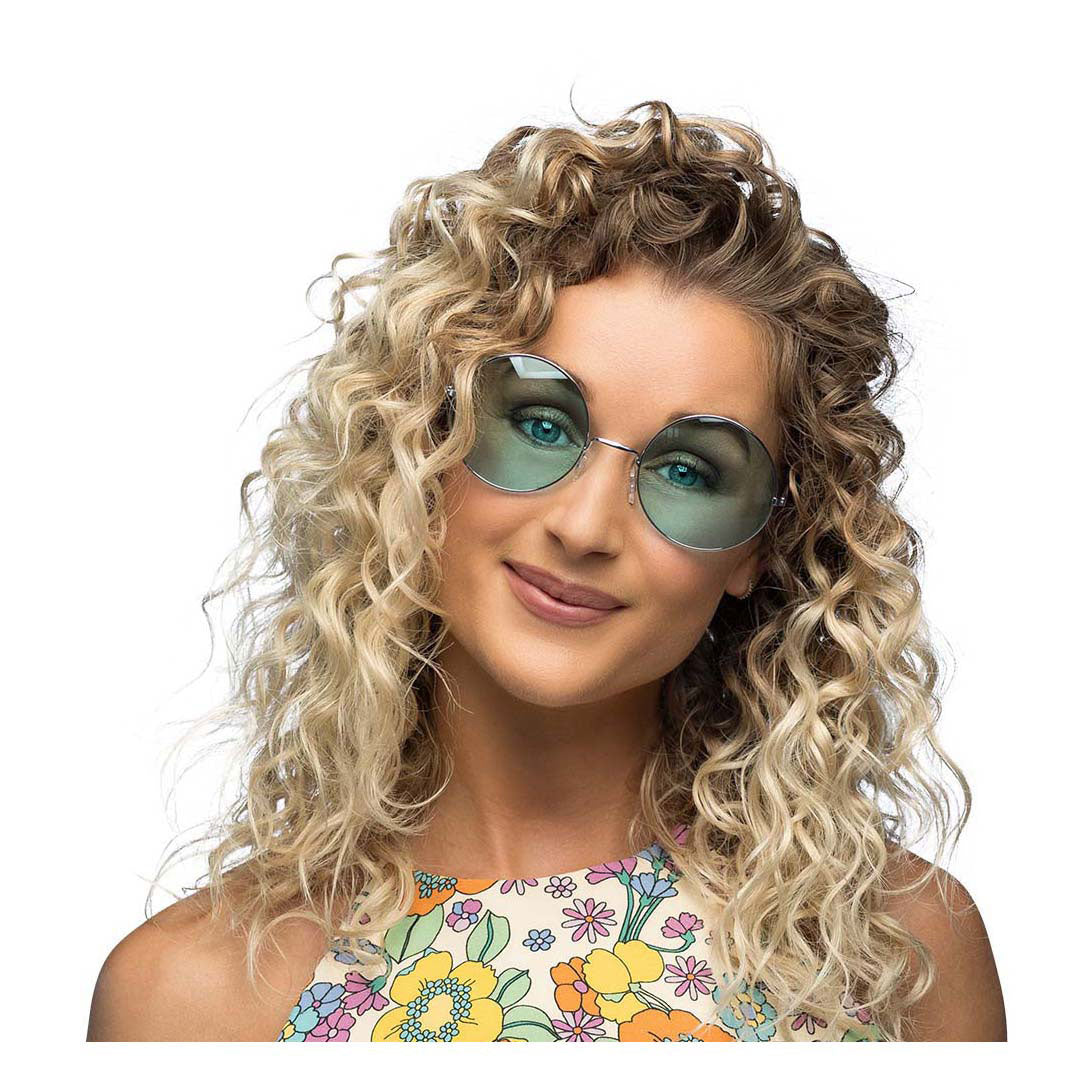 Boland Partybrille Hippie XL grün