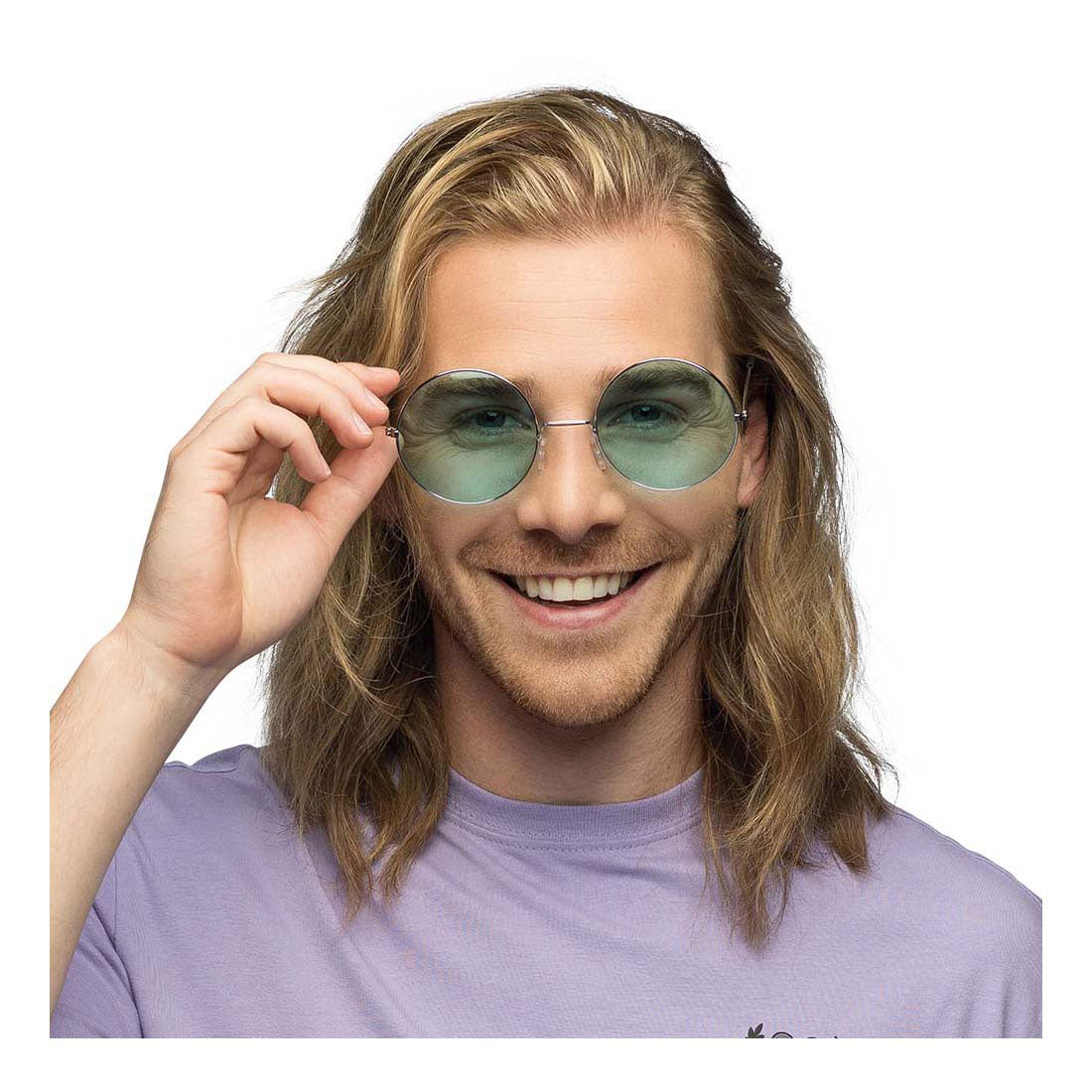 Boland Partybrille Hippie XL grün