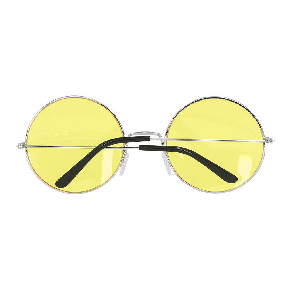 Boland Partybrille Hippie XL gelb