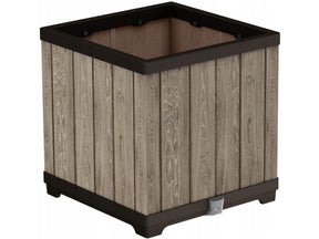 Keter deco tuinpot 61l bruin