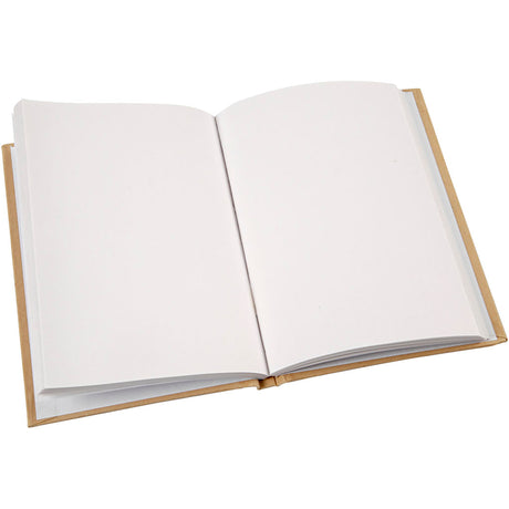 Creativ Firmennotizbuch, A6, Stärke 8 mm, 80 g, braun, 1 Stück