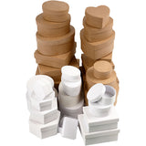 Creativ Company Boxen Braun und Weiß 6.5-18 cm, 30..