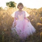Tolles Pretender-Kostüm, Prinzessin, rosa, elegant, 7–8 Jahre
