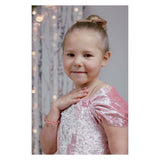 Tolles Prätendenten-Armband mit edlen Schleifen und Perlen in Rosa