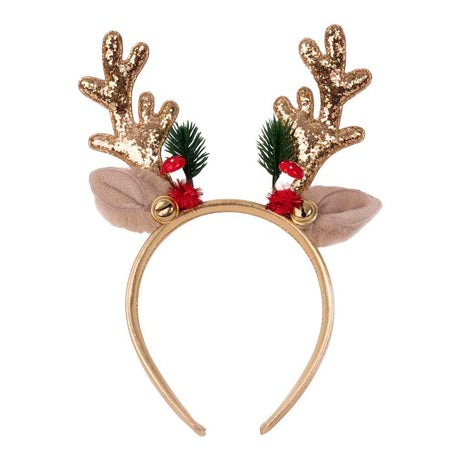 Tolles goldenes Rudolph-Weihnachtsstirnband für Kinder