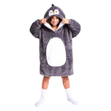 Noxxiez Kuscheltier Hoodie mittlerer Pullover Pinguin, bis 160cm