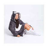 Noxxiez Kuscheltier Hoodie mittlerer Pullover Pinguin, bis 160cm