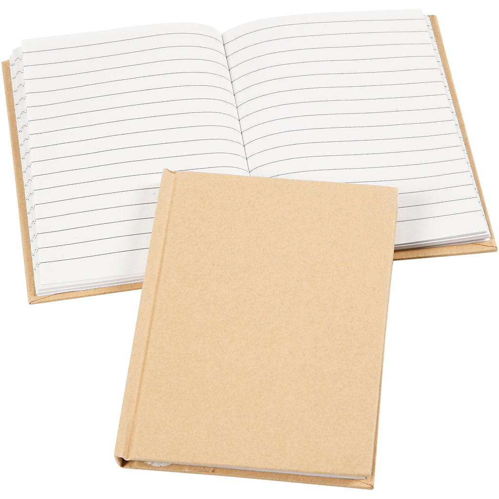 Creativ Firmennotizbuch, A6, Blatt 105x148 mm, 60 g, braun, 1 Stück