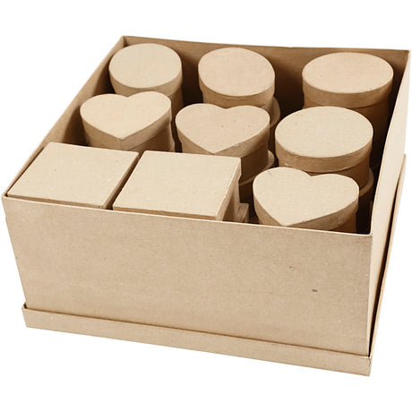 Kreativunternehmen http: www.cchobby.nl medium-boxes-h-5-cm-d-10-12-cm-28-piece-1-box