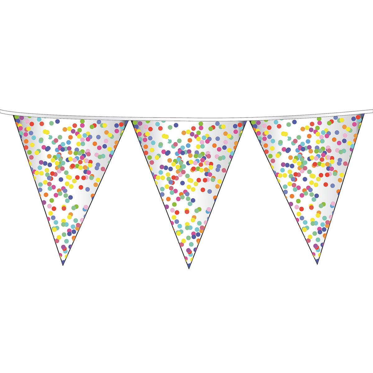Haza Witbaard Flag -Linie Konfetti, 6mtr.