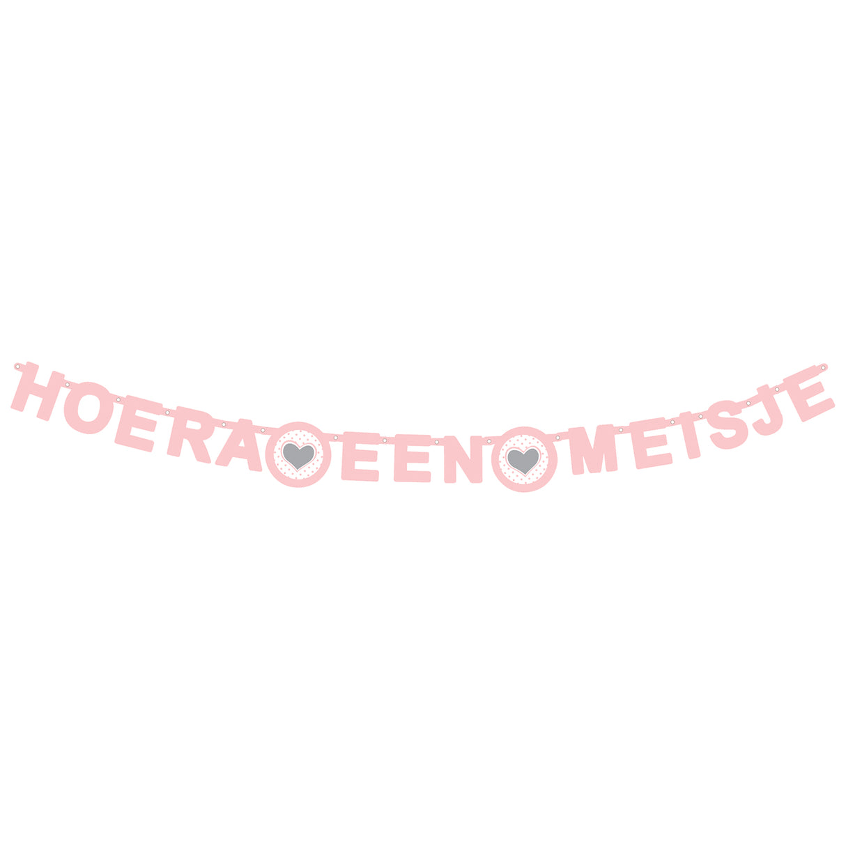 Letterguirlande - Hoera een Meisje