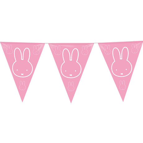 Haza Flaggenleine Pe Miffy Baby Pink 10m