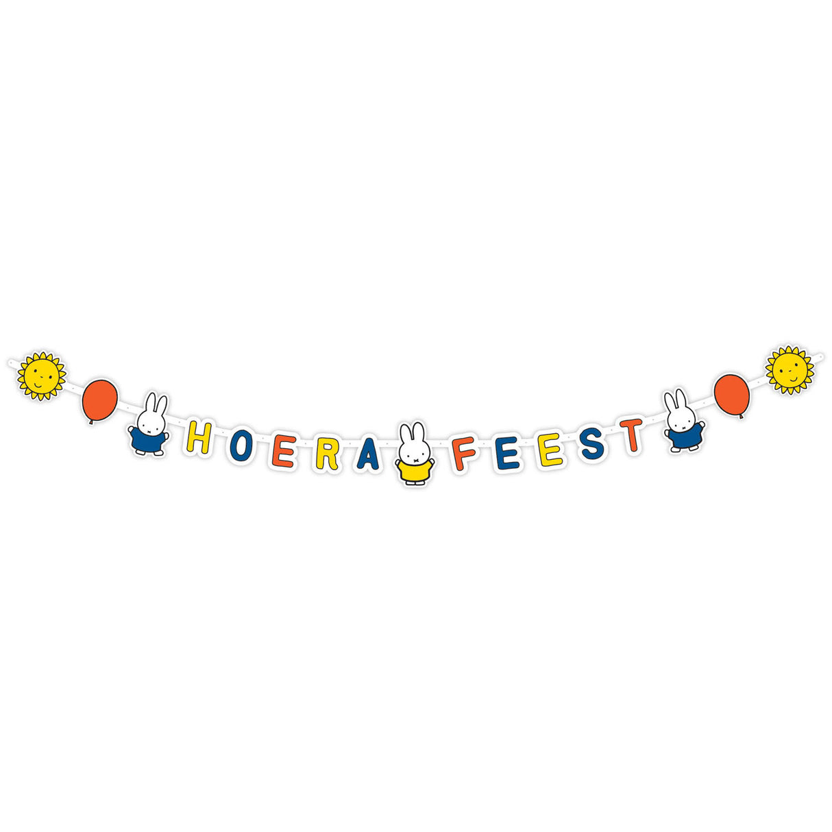 Haza Whitebeard Miffy Buchstabengirlande, 10 mtr.