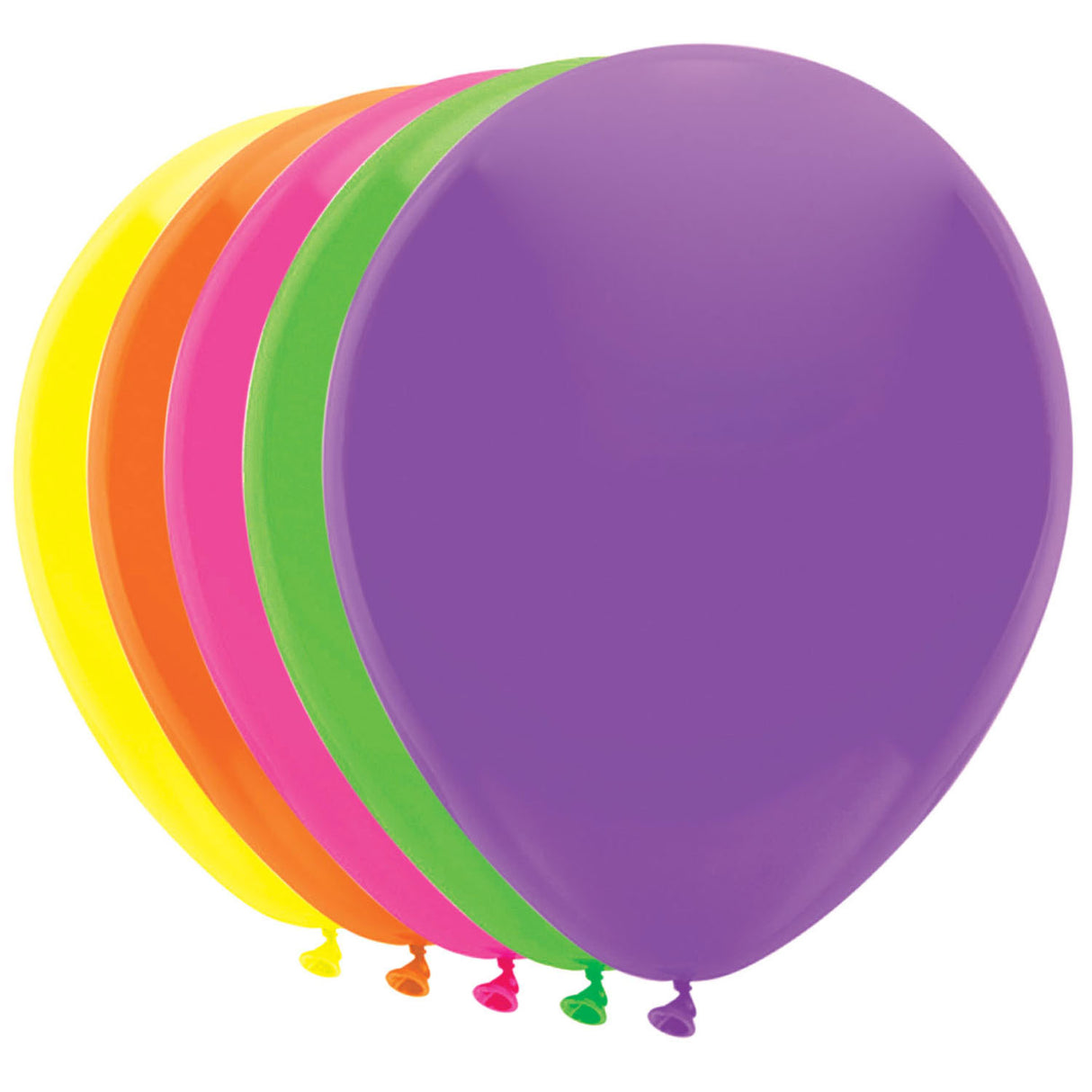 Haza Whitebeard Luftballons 5 Neonfarben, 10 Stk.