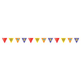 HAZA WITBAARD PAPIR FLAG LINE SINTERKLAAS, 6MTR.