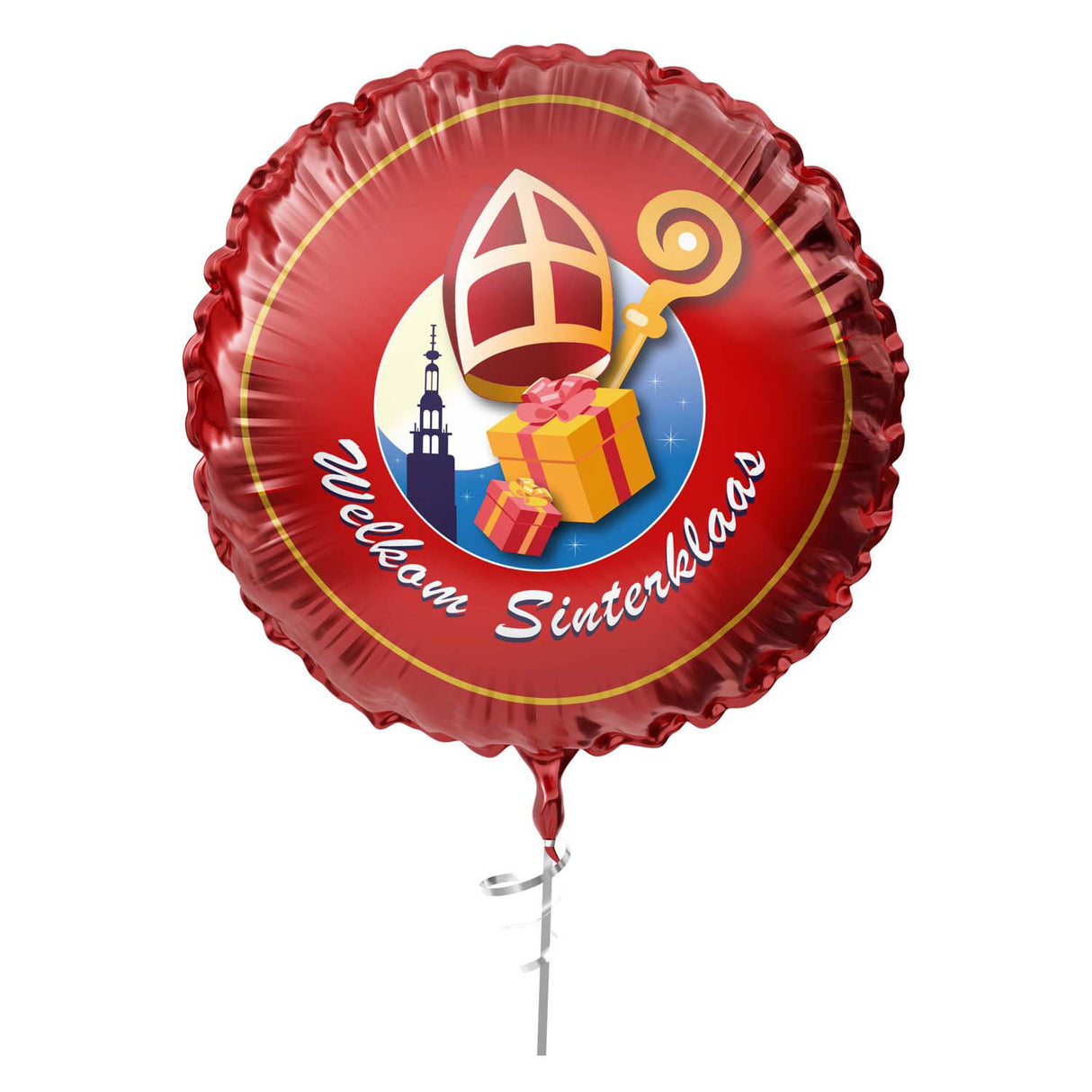 Haza Whitebeard Folienballon willkommen Sinterklaas