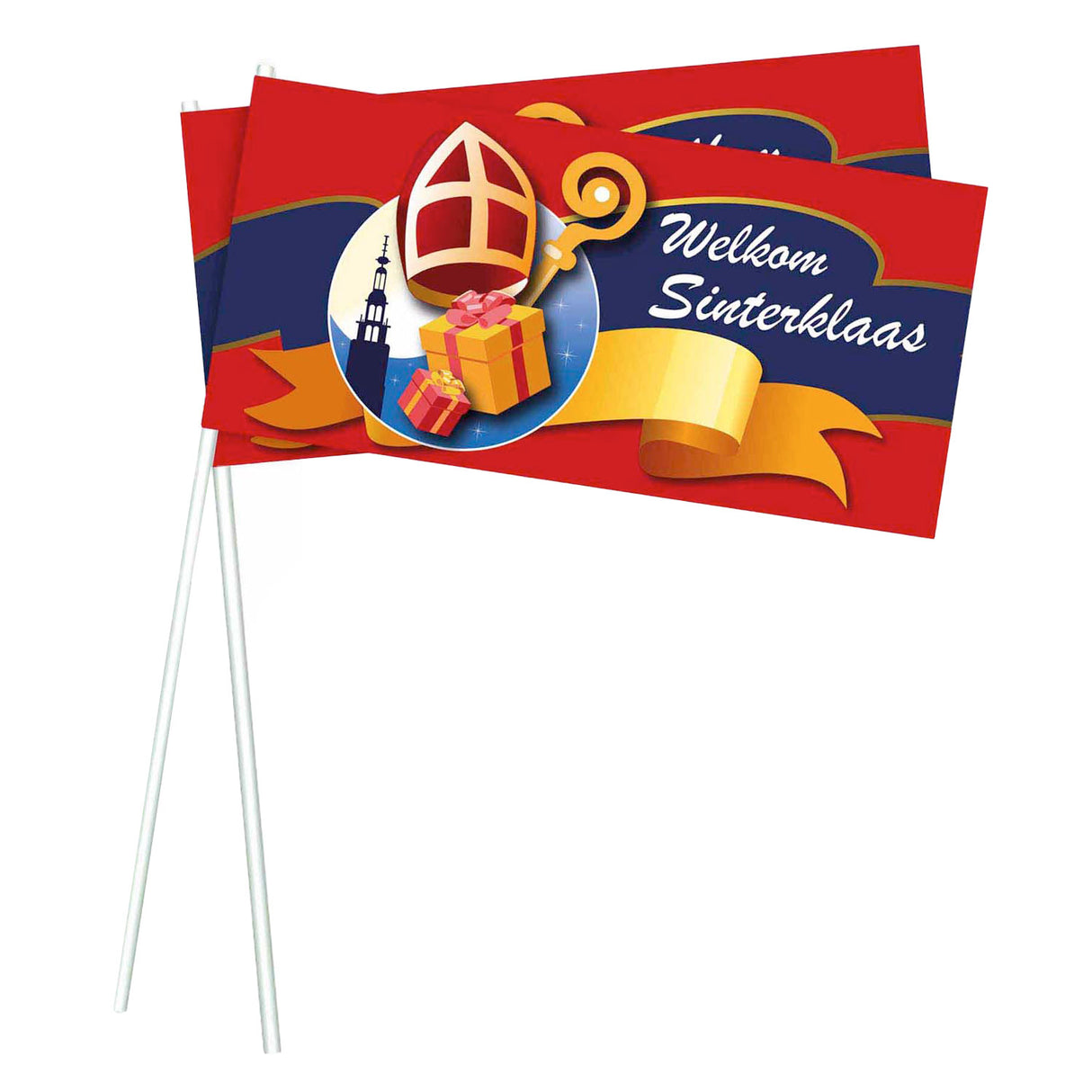 Haza Witbaard Walking Flags Sinterklaas, 50st