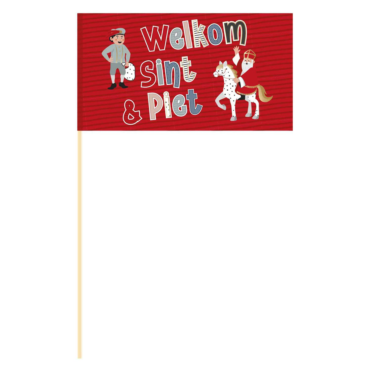 Haza Whitebeard schwenkt die Flagge von Saint Co. - 22x12cm
