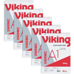 Standaard a1 flipoverblok geruit vk 70g m2 59x81cm 40vel perforatiestrook