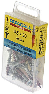 Rotadrill 1039781 - universeelschroef vk pzd vz 4.5x30mm (20) | 6 stuks