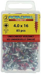 Rotadrill 1039828 - universeelschroef ck pzd vz 4.0x16mm (85) | 6 stuks