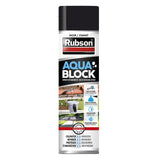 Rubson anti - infiltratie spray 300ml zwart | coating isolatie spray zwart | overschilderbaar repair coating spray | universele toepassing | vloeibaar rubber seal | rubber spray rubber coating.