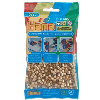 Hama -Eisenperlen 1000 Stück Gold