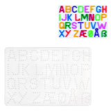 Hama Bügelperlen Grundplatte Buchstaben weiß