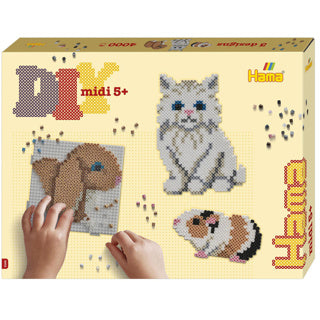 Hama -Bügel -Perlen -Set -Geschenkbox - süße Tiere, 4000st.
