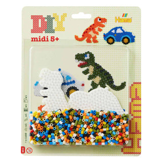 Markenlose Sans-Marque-Hama-Bügelperlen Dino – 1100 Stück