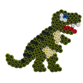 Markenlose Sans-Marque-Hama-Bügelperlen Dino – 1100 Stück