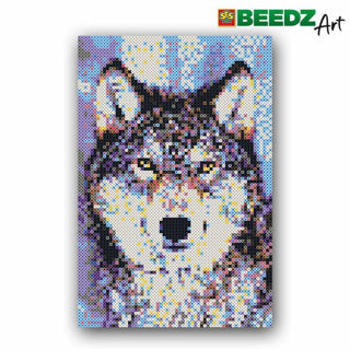 Ses beedz Kunst: Eisen auf Perlen Wolf | 2 Stk