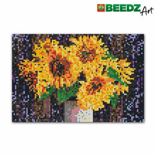 Ses beedz art: Bügelperlen Sonnenblumen | 2 Stk