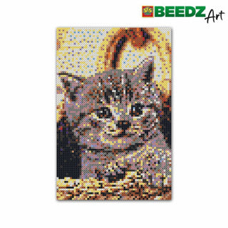 Ses beedz art: Bügelperlen Katze | 2 Stk