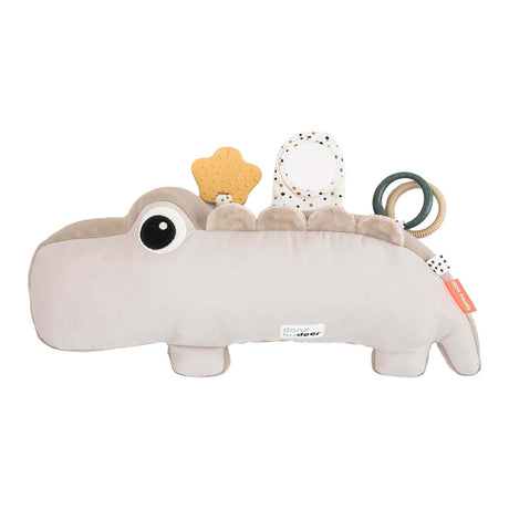 Done by Deer Tummy Time Spielzeug in Kroko-Beige