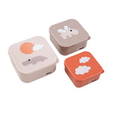 Done by Deer Snackbox Happy Clouds Pink, 3 Stk.
