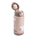 Done by Deer isolierte Trinkflasche Tiny Farm – Pink