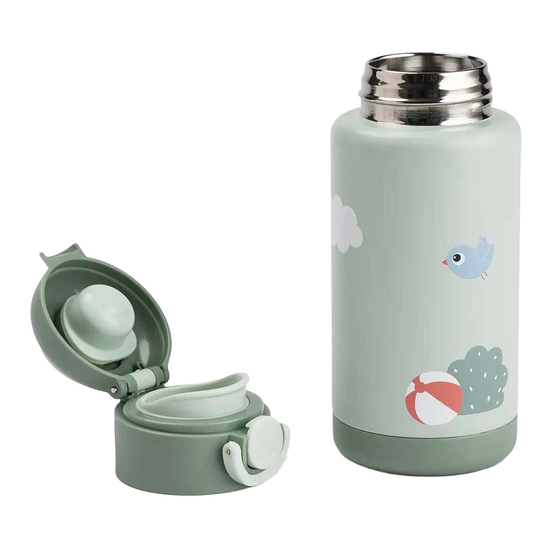 Done by Deer isolierte Trinkflasche Playground – grün