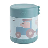 Done by Deer isolierter Lebensmittelbehälter Tiny Farm – Blau