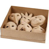 Creativ Firmenmasken, H: 12-21 cm, 60 Stück 1 Box